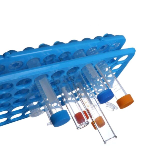 Blue Test Tube Rack for upto 18 MM Tubes - Image 3
