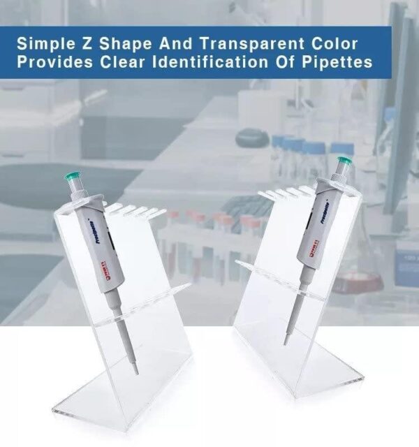 Apex Labs® Laboratory Pipette Holder Stand Transparent - Image 4