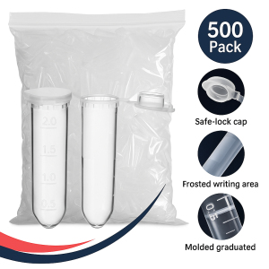 Laboratory Microcentrifuge Tubes 2.0 ML